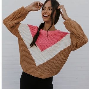 Roolee Fairfax Chevron Sweater